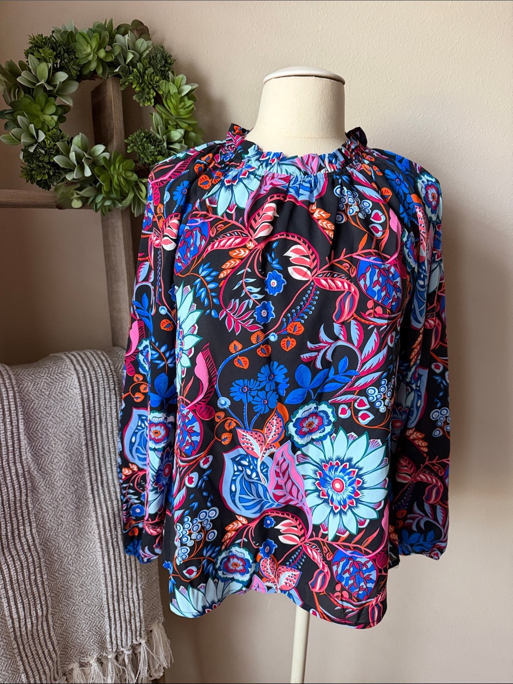 Jodifl long sleeve floral blouse